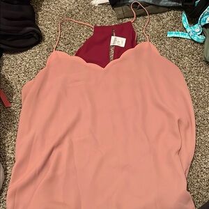 Express Pink Sleeveless Camisole Top